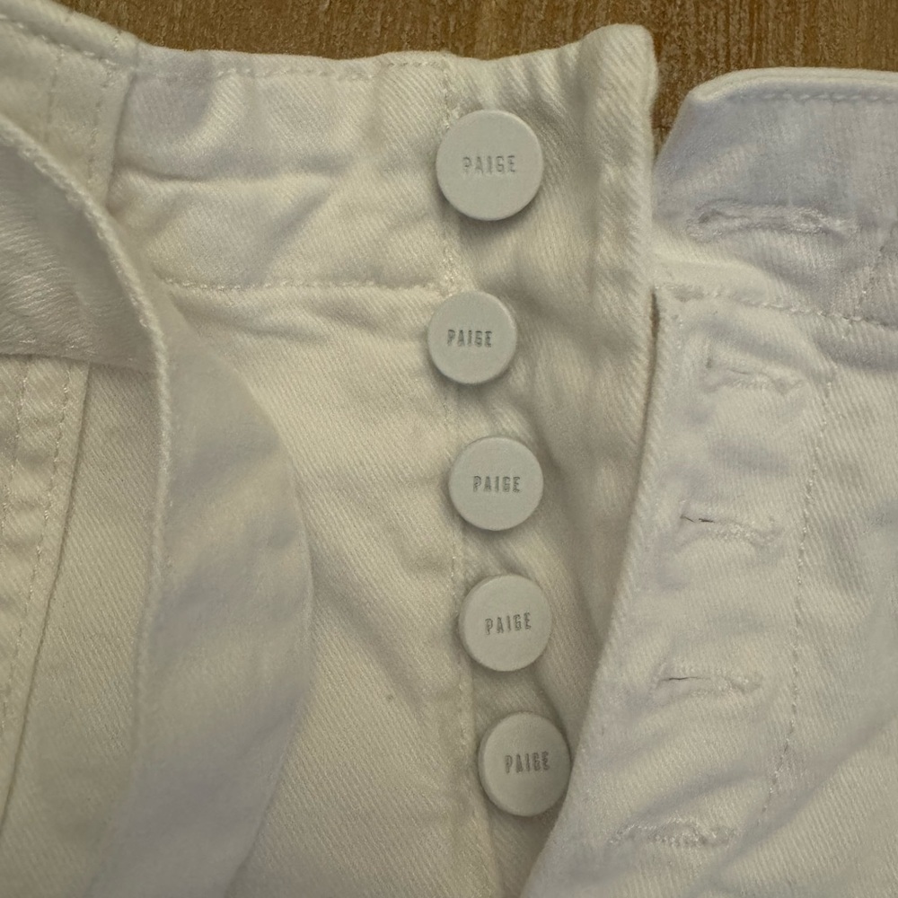 Paige Denim White Jean Skirt 25 - Picture 4 of 5